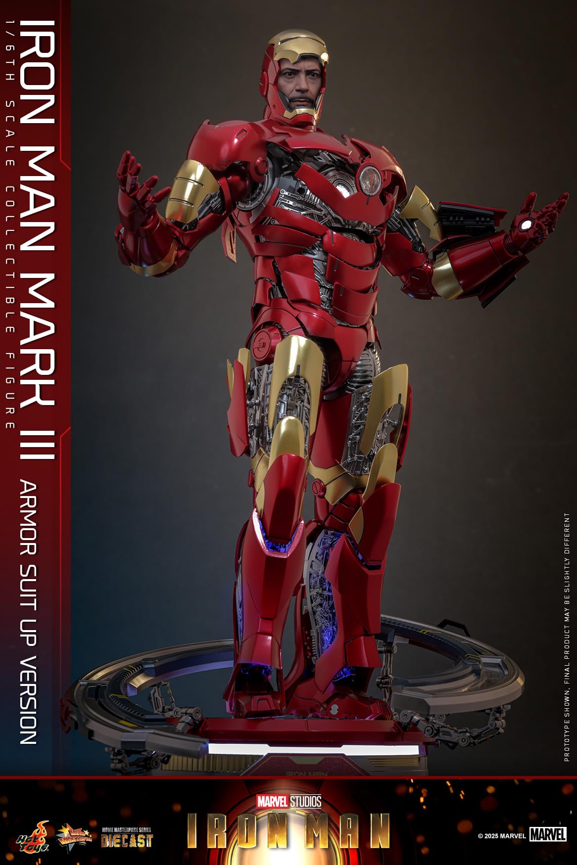 Hot Toys Movie Masterpiece Diecast Iron Man Mark III 1/6 Scale Figure