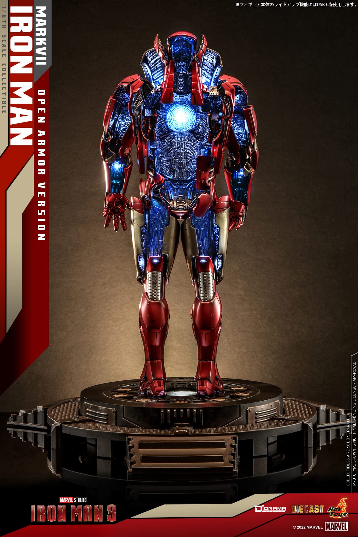 Hot Toys Movie Masterpiece Diecast Iron Man Mark 7 Open Armor Edition Figure- Japan Figure Store - #1 Bring To You The Best Japanese Goods