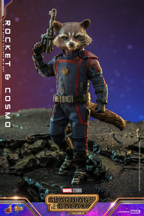 Hot Toys Movie Masterpiece Guardians Of The Galaxy Rocket and Cosmo Set- Japan Figure Store - #1 Bring To You The Best Japanese Goods