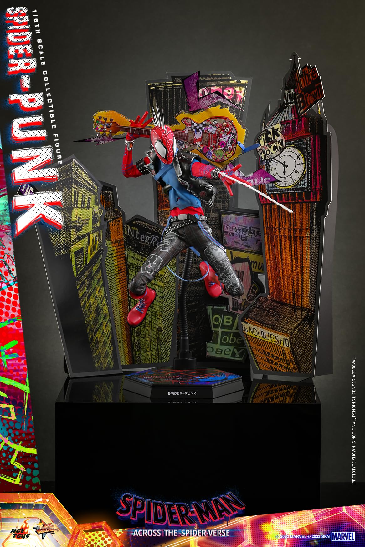 Hot Toys 1/6 Scale Spider-Man Spider-Punk Figure Across The Spider-Verse