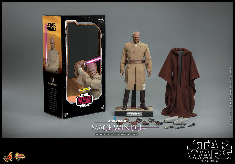 Hot Toys Movie Masterpiece Star Wars Mace Windu 1/6 Scale Action Figure- Japan Figure Store - #1 Bring To You The Best Japanese Goods