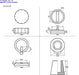 Kotobukiya Msg Plastic Unit P119 Round Mold Non-Scale Plastic Model- Japan Figure Store - #1 Bring To You The Best Japanese Goods