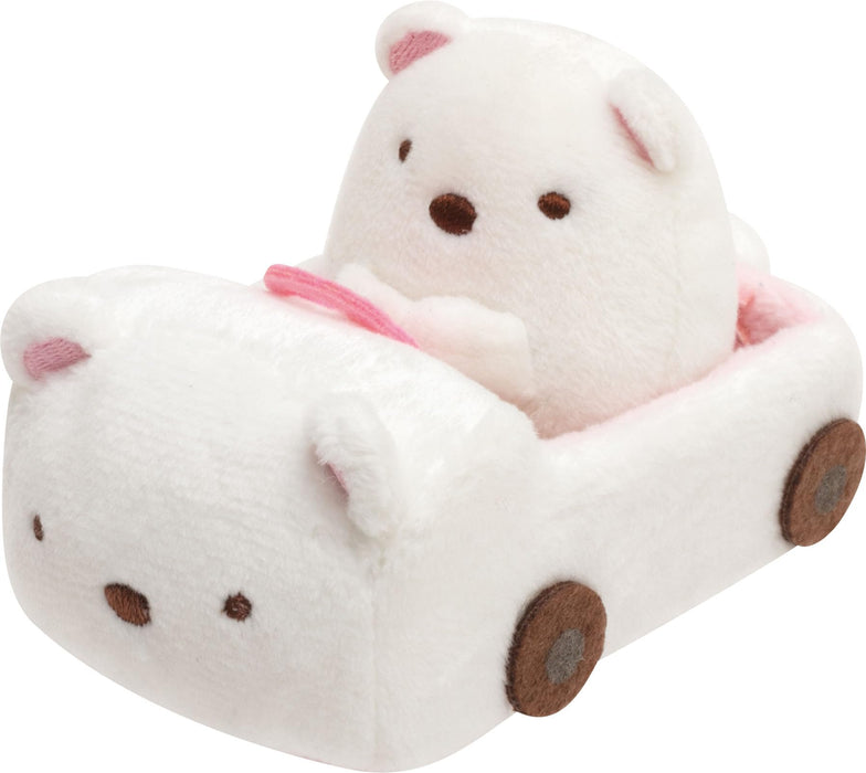 San-X Sumikko Gurashi Plush Toy Car Polar Bear - Hand-Held Mx97701- Japan Figure Store - #1 Bring To You The Best Japanese Goods