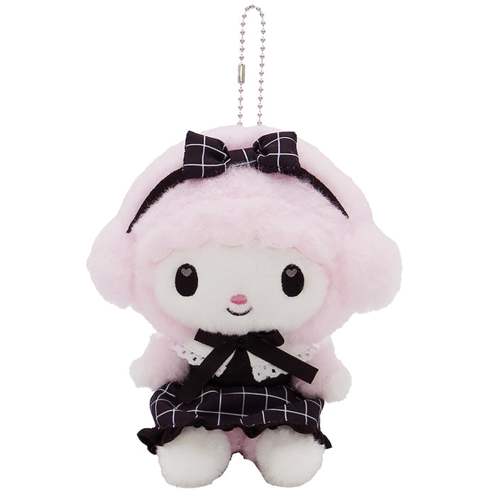 Nakajima Corporation My Melody My Sweet Piano Mascot Black Plush 12x12x9Cm