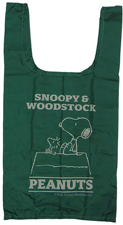 Nakajima Corporation Snoopy Plush Eco Bag Green 193636-24 Eco-Friendly Design
