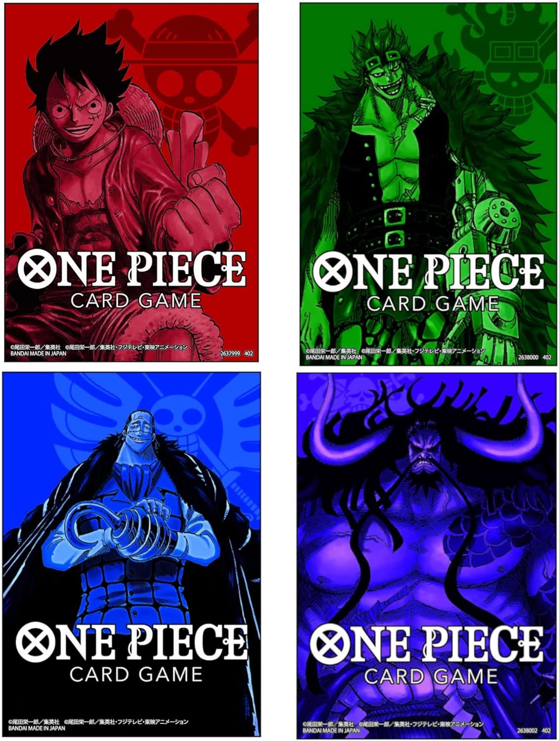 Herds One Piece Trading Card Game Card Sleeve Set 1 - 4 Sleeve Types by Bandai- Japan Figure Store - #1 Bring To You The Best Japanese Goods