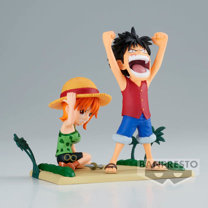Banpresto One Piece Log Stories World Collectible Figure Luffy & Nami- Japan Figure Store - #1 Bring To You The Best Japanese Goods