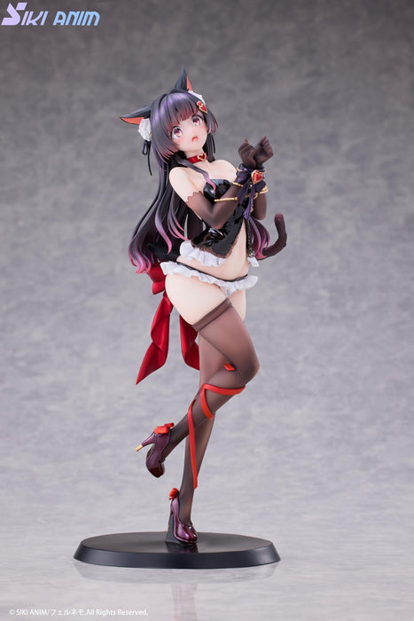 Fucking Anime Original Shibare Neko Rufuna-Chan 1/7 Figure with Tapestry- Japan Figure Store - #1 Bring To You The Best Japanese Goods