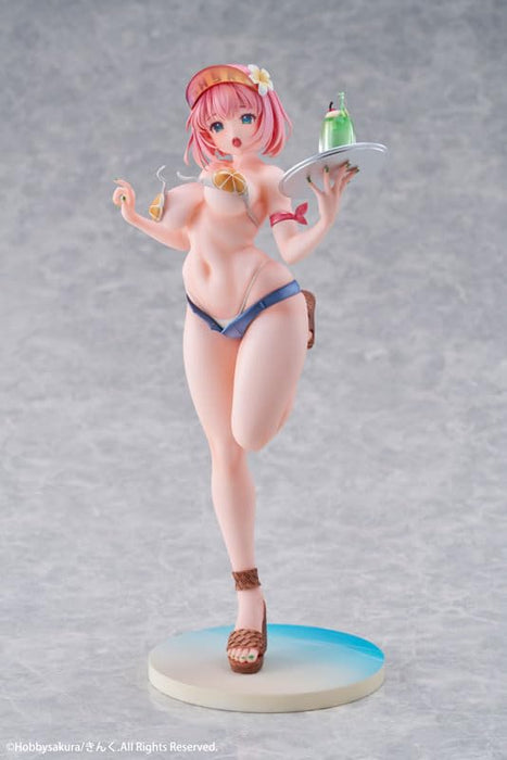 Hobby Sakura Original Summer Waiter 1/7 Figure with Tapestry Collectible- Japan Figure Store - #1 Bring To You The Best Japanese Goods