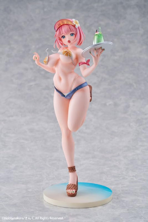 Hobby Sakura Original Summer Waiter 1/7 Figure with Tapestry Collectible- Japan Figure Store - #1 Bring To You The Best Japanese Goods
