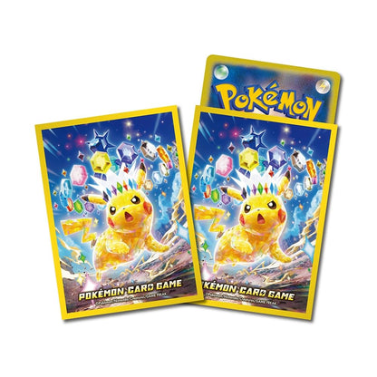 Pokemon Center Gloss Card Sleeves Pikachu Stellar Tera Type Premium- Japan Figure Store - #1 Bring To You The Best Japanese Goods