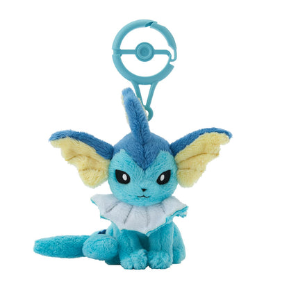 Pokemon Center Vaporeon Plush Mascot Keychain with Carabiner Japan Edition- Japan Figure Store - #1 Bring To You The Best Japanese Goods
