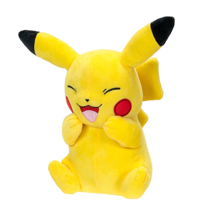 Pikachu en peluche de 20 cm riant de Jazzwares, jouet pour enfants et collectionneurs