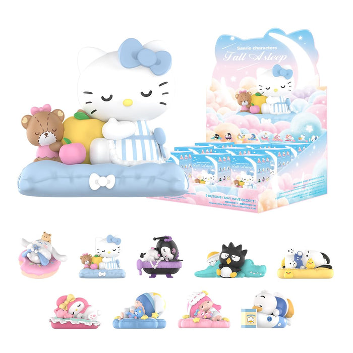 Pop Mart Sanrio Fall Asleep Series 9-Piece Blind Box PVC Figures Set