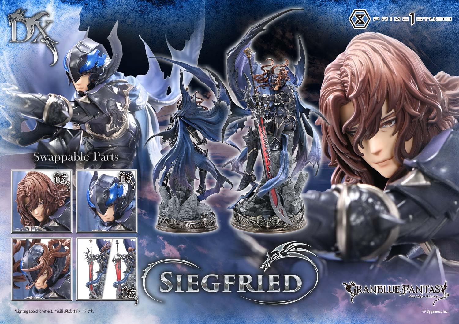 Prime 1 Studio Granblue Fantasy Dx Edition 1/6 Scale Siegfried Figure 490mm