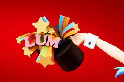 Figurine Quesq Lum Bunny Girl 1/7ème échelle en PVC pré-peint, tirée de Urusei Yatsura.