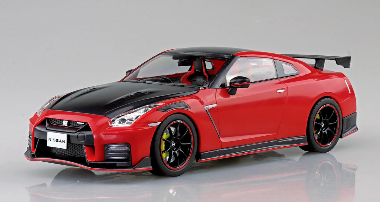 Aoshima Rakupla Snap Car 02-Vr R35 Nissan GT-R Nismo 2022 Vibrant Red Model- Japan Figure Store - #1 Bring To You The Best Japanese Goods
