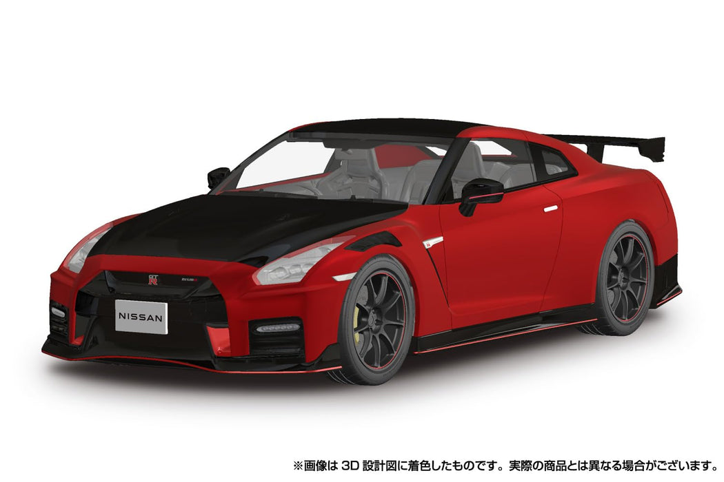 Aoshima Rakupla Snap Car 02-Vr R35 Nissan GT-R Nismo 2022 Vibrant Red Model- Japan Figure Store - #1 Bring To You The Best Japanese Goods