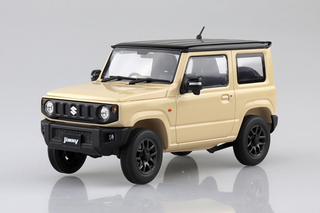 Aoshima Rakupla Snap Car 03-Ci JB64 Jimny 2018 Ivory Metallic Model Kit- Japan Figure Store - #1 Bring To You The Best Japanese Goods