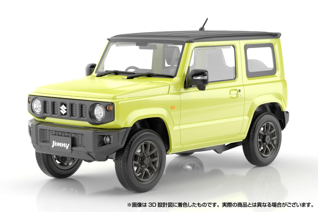 Aoshima Rakupla Snap Car 03 Ky JB64 Jimny 2018 Kinetic Yellow Model Kit- Japan Figure Store - #1 Bring To You The Best Japanese Goods