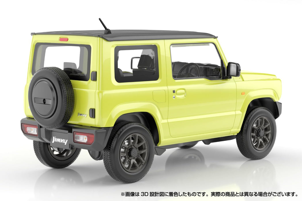 Aoshima Rakupla Snap Car 03 Ky JB64 Jimny 2018 Kinetic Yellow Model Kit- Japan Figure Store - #1 Bring To You The Best Japanese Goods