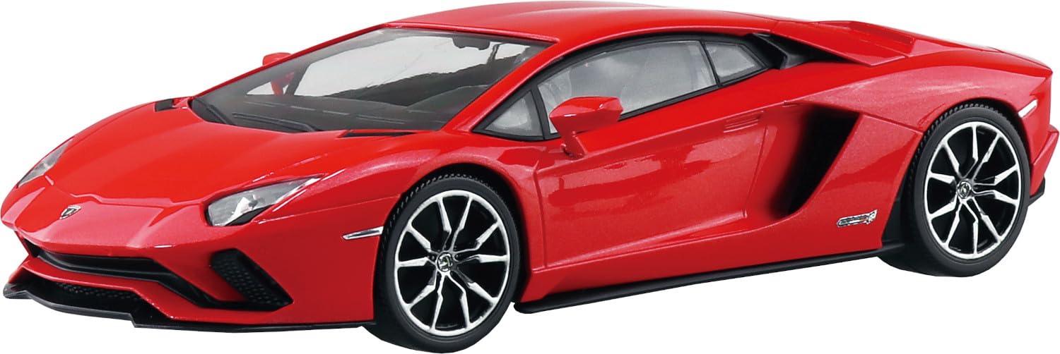 Aoshima Rakupla Snap Kit 07 Lamborghini Aventador S Pearl Red Model Kit- Japan Figure Store - #1 Bring To You The Best Japanese Goods
