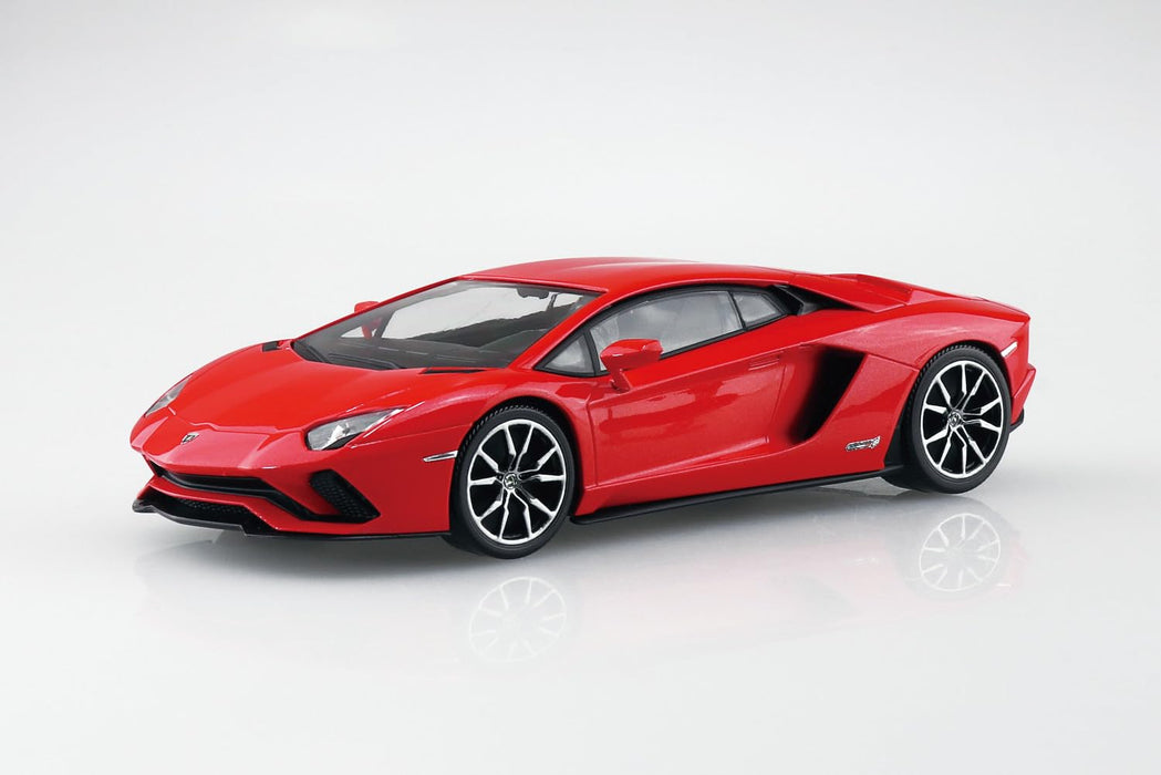 Aoshima Rakupla Snap Kit 07 Lamborghini Aventador S Pearl Red Model Kit- Japan Figure Store - #1 Bring To You The Best Japanese Goods