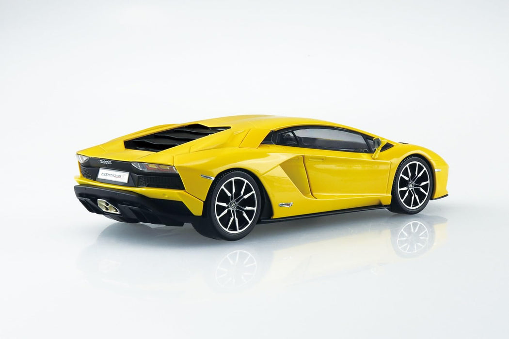 Aoshima Rakupla Snap Kit 07 Lamborghini Aventador S Pearl Yellow Model Kit- Japan Figure Store - #1 Bring To You The Best Japanese Goods