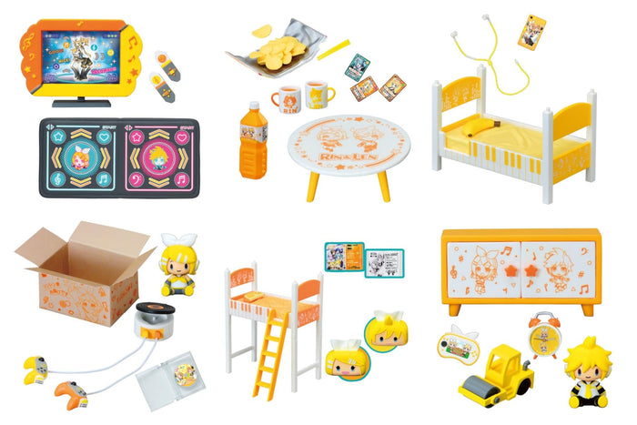 Re-Ment Série Hatsune Miku Rin Len Chambre PVC ABS Boîte 125x70x70mm