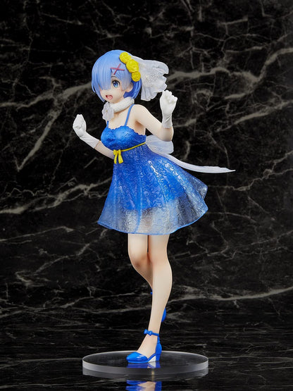 Taito Re:Zero Rem Clear Dress Ver Precious Figure Collectible