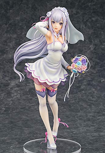 Phat Company ReZero Emilia Wedding Ver 1/7 Scale ABS PVC Prepainted Figure