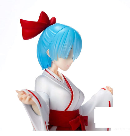 Sega ReZero Rem Shrine Maiden Style Figure - Anime Collectible Figurine