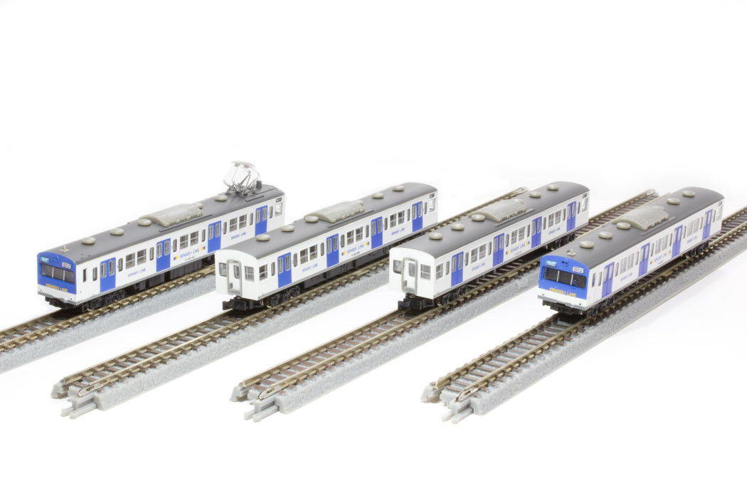 Rokuhan 4-Car Model Train Set - Z Gauge 103 Series Senseki Line Color Low Cab - T022-15- Japan Figure Store - #1 Bring To You The Best Japanese Goods