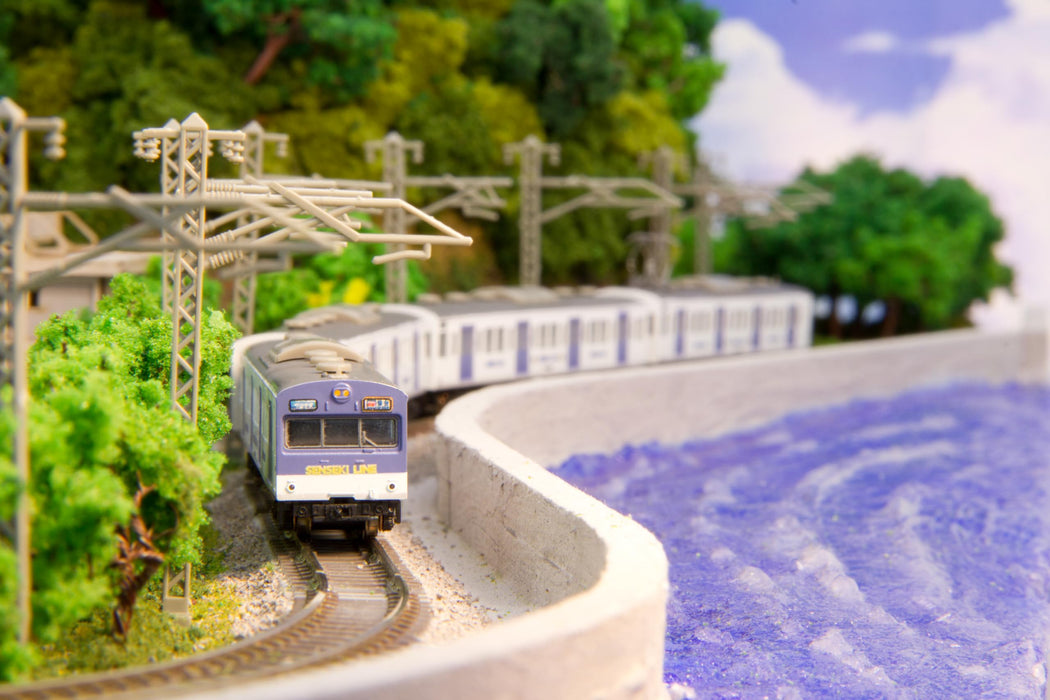 Rokuhan 4-Car Model Train Set - Z Gauge 103 Series Senseki Line Color Low Cab - T022-15- Japan Figure Store - #1 Bring To You The Best Japanese Goods