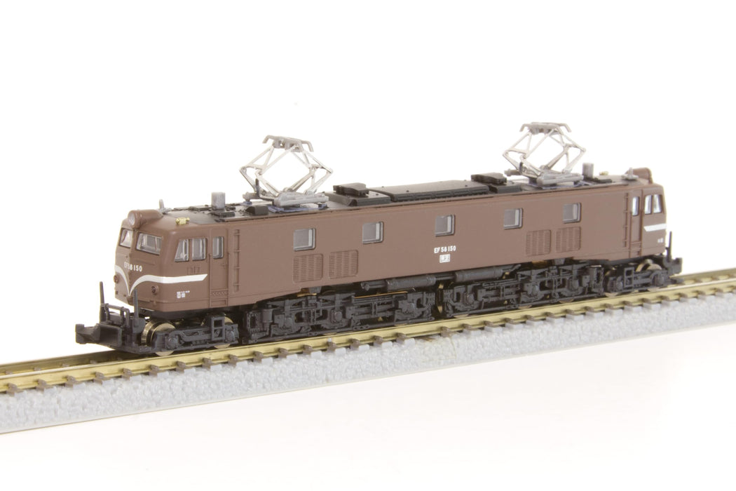 Rokuhan Brown EF58 Type 150 Small Window Z Gauge Model Electric Locomotive- Japan Figure Store - #1 Bring To You The Best Japanese Goods