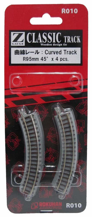 Rokuhan Z Gauge R010 Curved Rail R95Mm 45 Degree - Rokuhan Brand- Japan Figure Store - #1 Bring To You The Best Japanese Goods