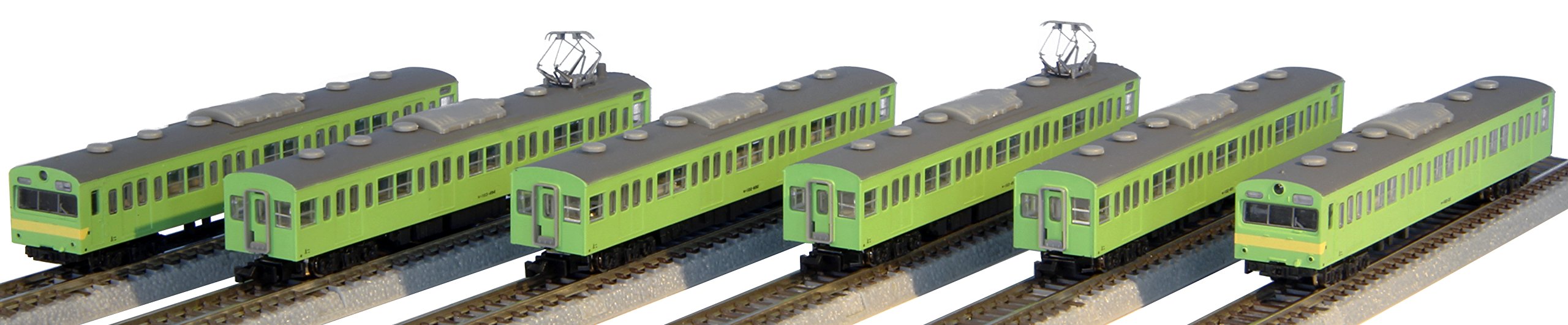 Rokuhan Z Gauge Kansai Line 6-Car Set - Jnr 103 Series Uguisu Color- Japan Figure Store - #1 Bring To You The Best Japanese Goods