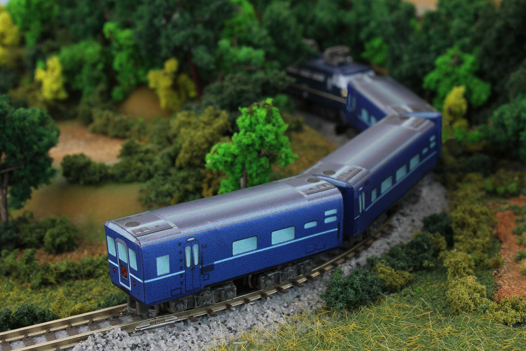 Rokuhan Z Gauge Shorty Blue Passenger Railway Model Car Sa007-1- Japan Figure Store - #1 Bring To You The Best Japanese Goods