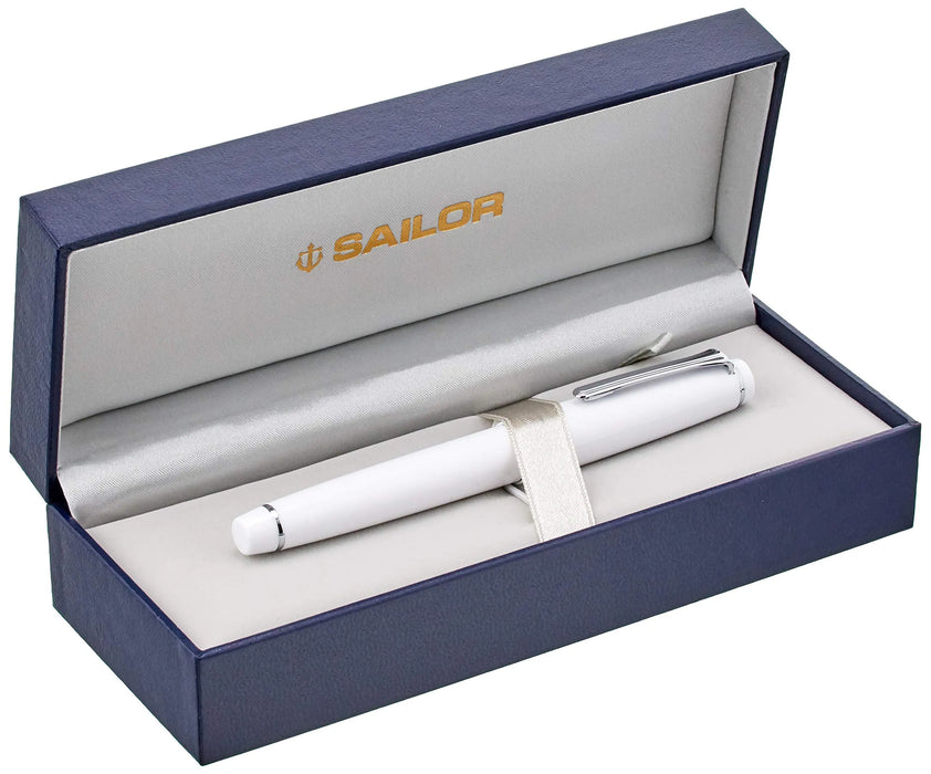 SAILOR Professional Gear Slim Silver Fp White Ms 11-1222-910- Japan Figure Store - #1 Bring To You The Best Japanese Goods