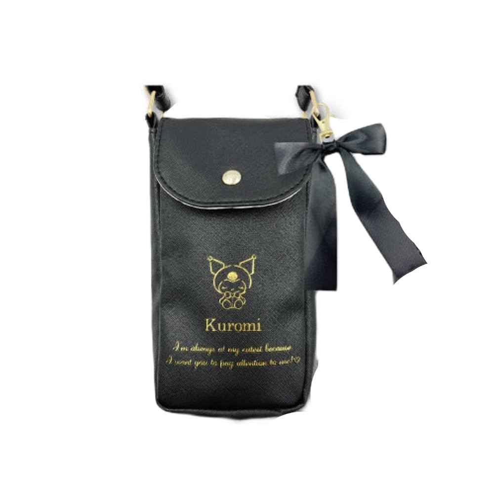 San-X Kuromi Shoulder Pochette Girly Smartphone Pouch H19 x W10 x D3Cm- Japan Figure Store - #1 Bring To You The Best Japanese Goods