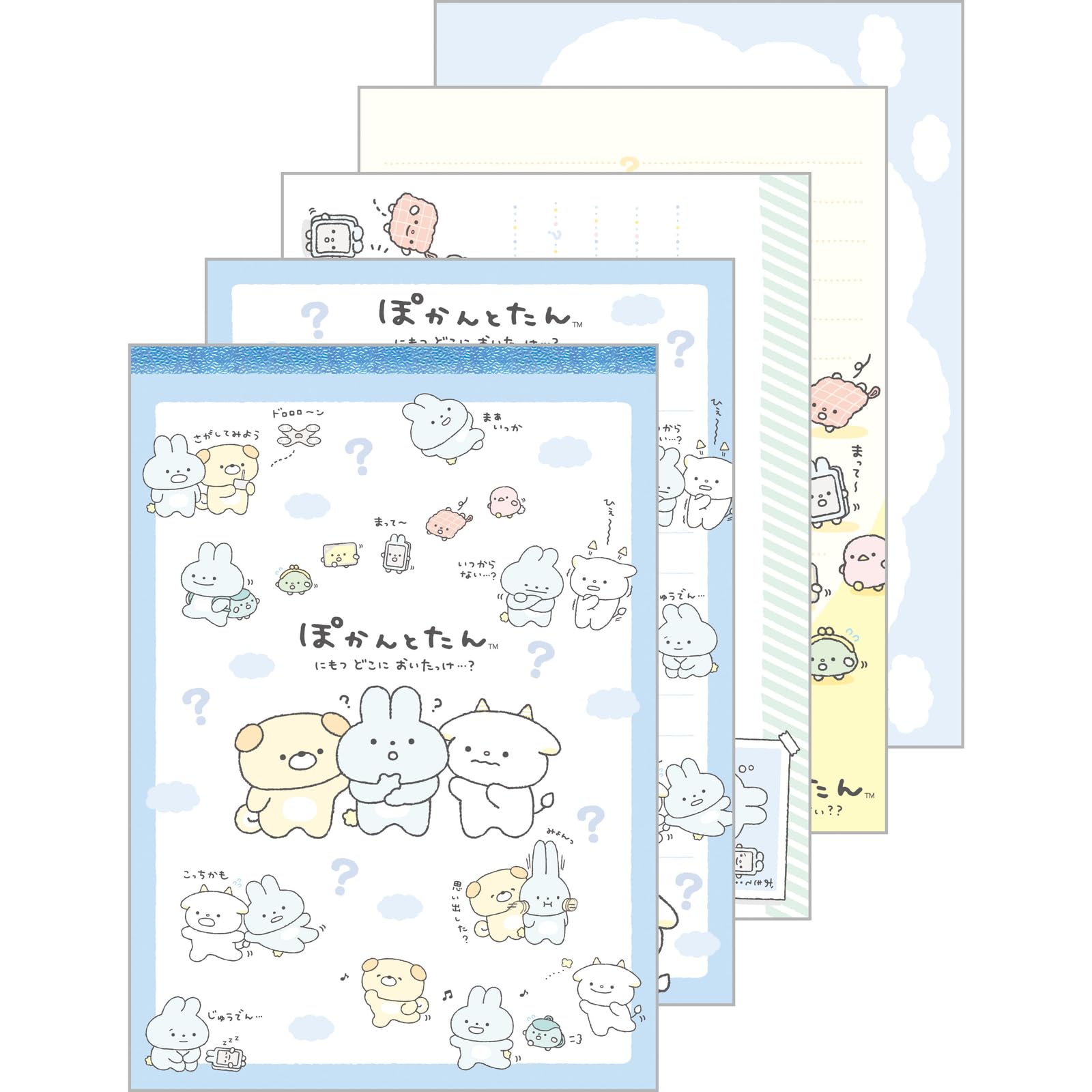 San-X Pokantotan Memo Pad H14.8 x W10.5 x D0.8cm Odekake Design- Japan Figure Store - #1 Bring To You The Best Japanese Goods