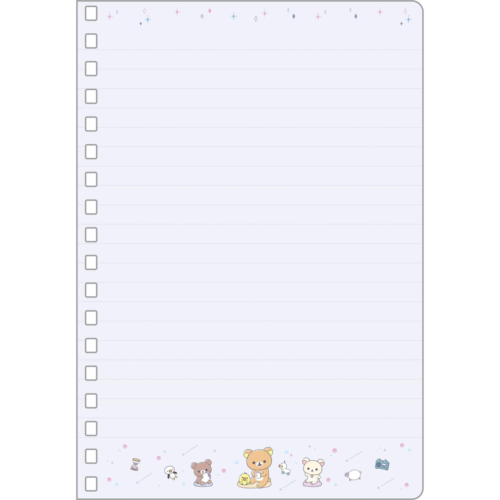 San-X Rilakkuma B6 Spiral Notebook Ny37402 Durable Lined Pages- Japan Figure Store - #1 Bring To You The Best Japanese Goods