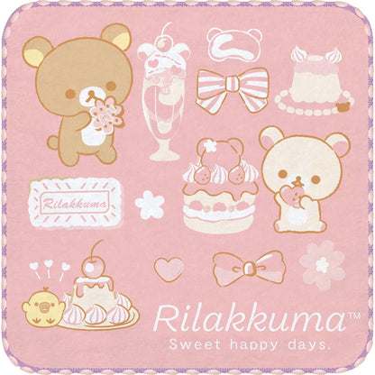 San-X Rilakkuma Mini Towel Set of 3 - Soft and Absorbent Towels for All Ages- Japan Figure Store - #1 Bring To You The Best Japanese Goods