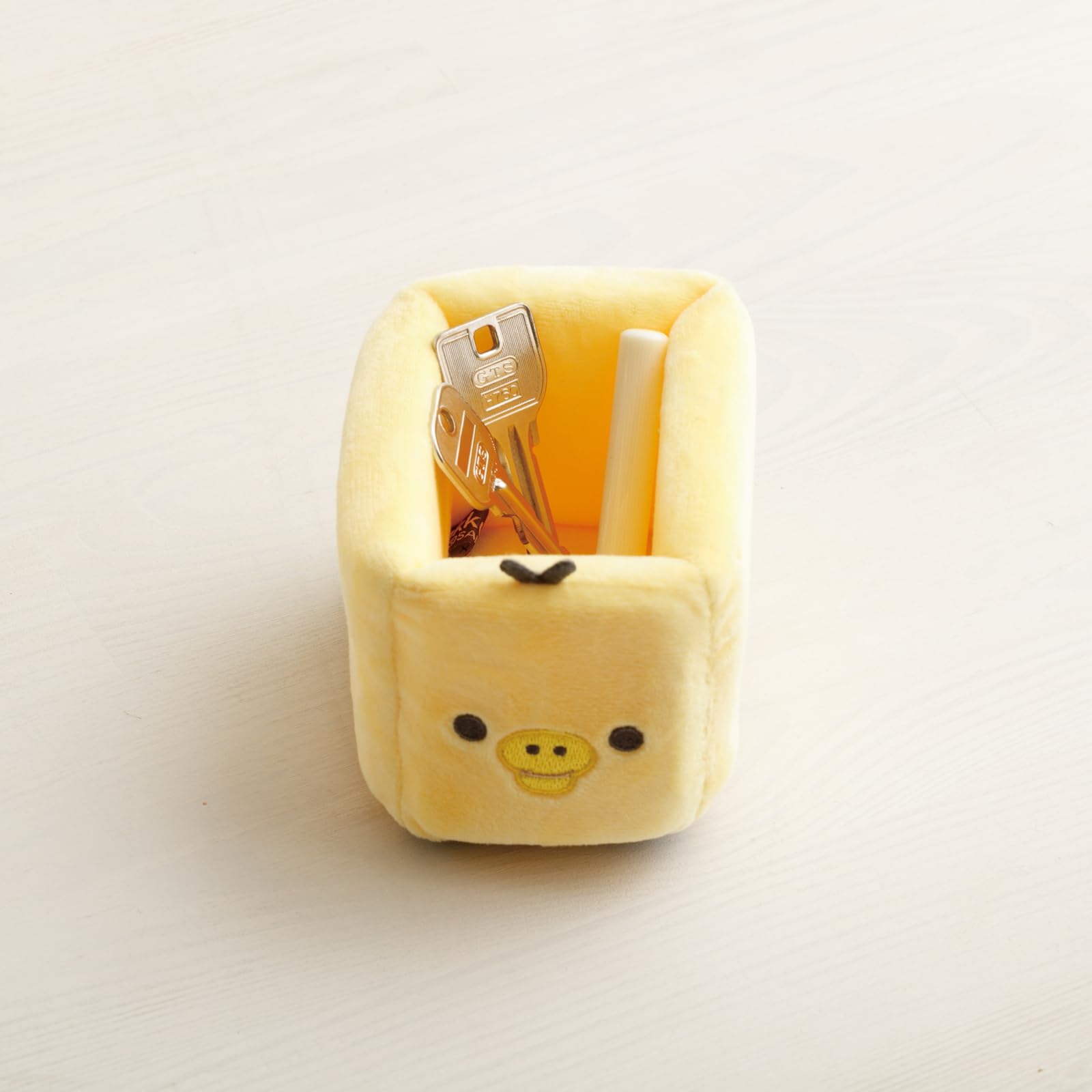 San-X Rilakkuma Kiiroitori Multi-Tray Plush S H7.5 x W8 x D11 Cm- Japan Figure Store - #1 Bring To You The Best Japanese Goods