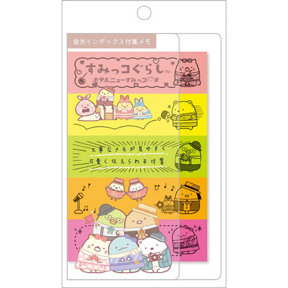 San-X Sumikko Gurashi Fluorescent Index Sticky Notes Mh17503- Japan Figure Store - #1 Bring To You The Best Japanese Goods