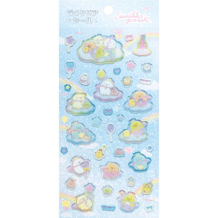 San-X Sumikko Gurashi Glitter Clear Sticker Se60805 H17 x W9 x D0.1Cm- Japan Figure Store - #1 Bring To You The Best Japanese Goods