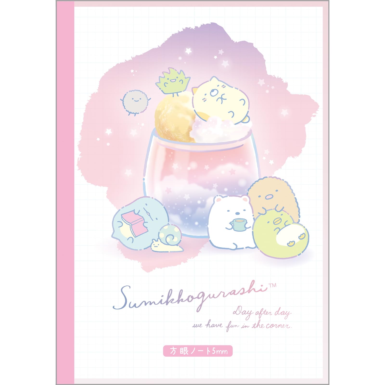 San-X Sumikko Gurashi Grid Notebook 5mm 25.2 x 17.9cm- Japan Figure Store - #1 Bring To You The Best Japanese Goods