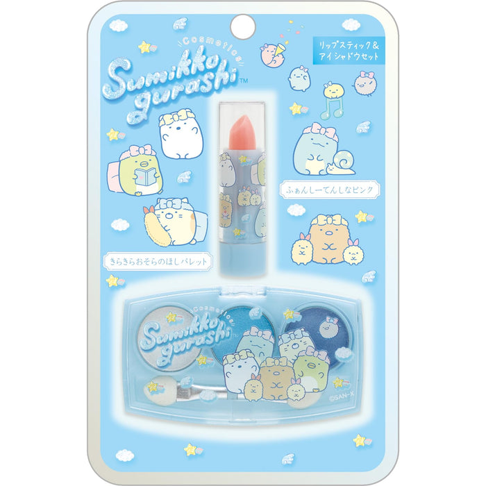 San-X Sumikko Gurashi Lipstick and Eyeshadow Set Blue 150x95mm