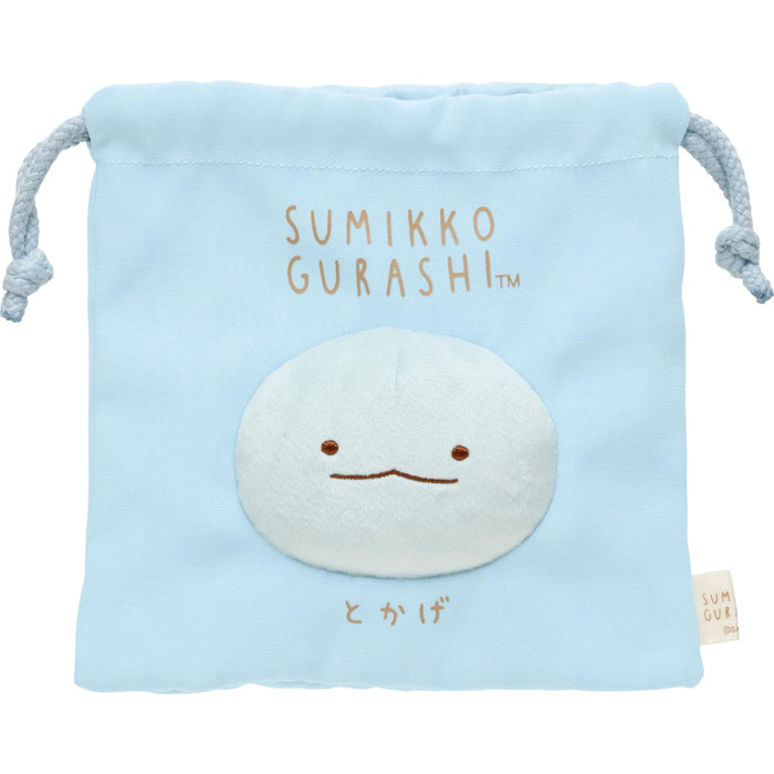 San-X Sumikko Gurashi Lizard Face Drawstring Bag - CA50605 Durable and Cute- Japan Figure Store - #1 Bring To You The Best Japanese Goods