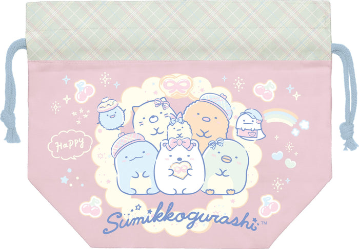 San-X Sumikko Gurashi Lunch Drawstring Bag Ca35104 – Perfect for School Lunches- Japan Figure Store - #1 Bring To You The Best Japanese Goods